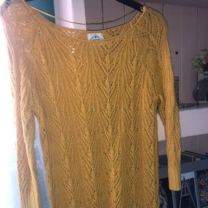 Mustard tunic sweater